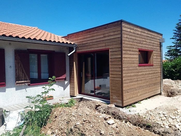 surélévation en ossature bois dans le 17